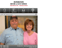 Tablet Screenshot of interstatemotorautorepair.com